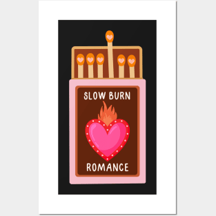 Slow burn romance bookish trope - matchbox Posters and Art